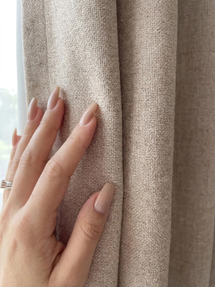 Custom Blackout Curtains, French Pleated, Thermal Farmhouse Drapery, Boho Style